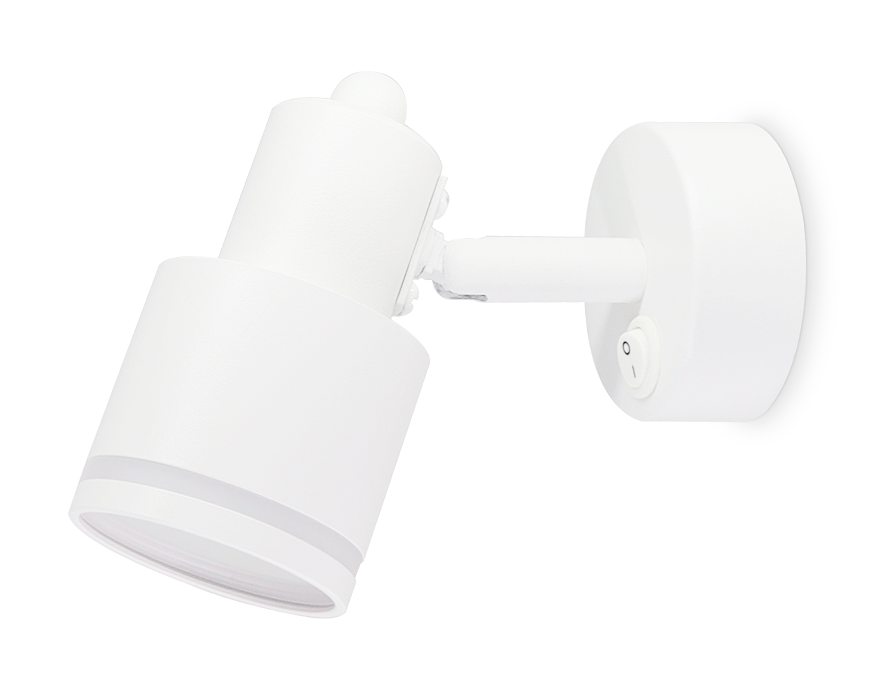 Накладной поворотный спот с выключателем TA1281 WH белый GU10 max 12W 100*55*132