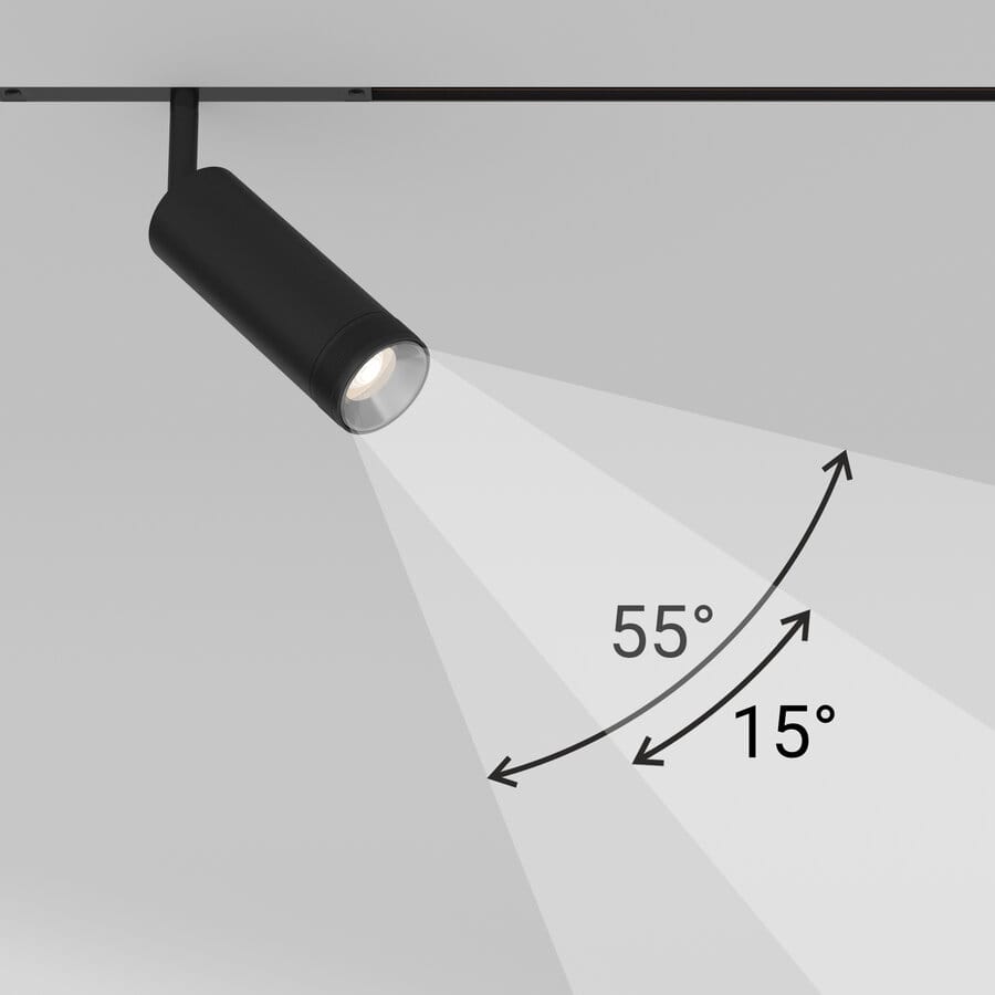 Светодиодный светильник для магнитной системы LedronTLMF2-18 Black (4104)