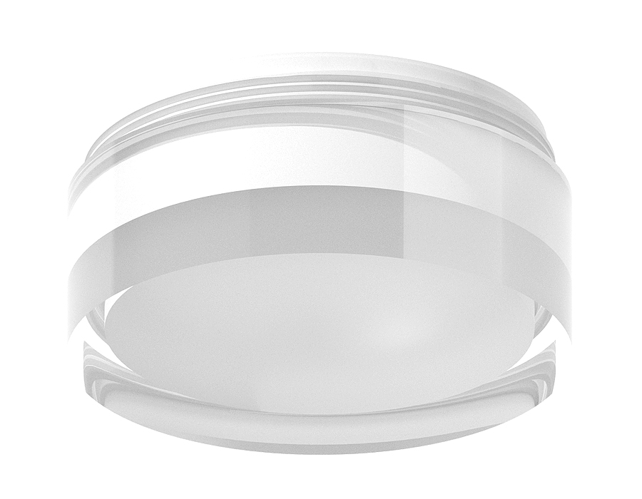 Насадка передняя для корпуса светильника с диаметром отверстия D70mm N7160 FR/CL белый матовый/прозрачный D70*H33mm Out20mm MR16