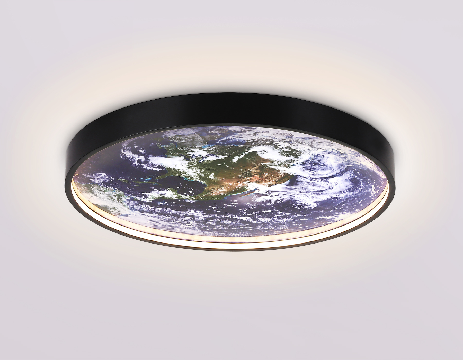 Настенно-потолочный светодиодный светильник FW11131 BK черный 15W LED 3000-6400K D240*38