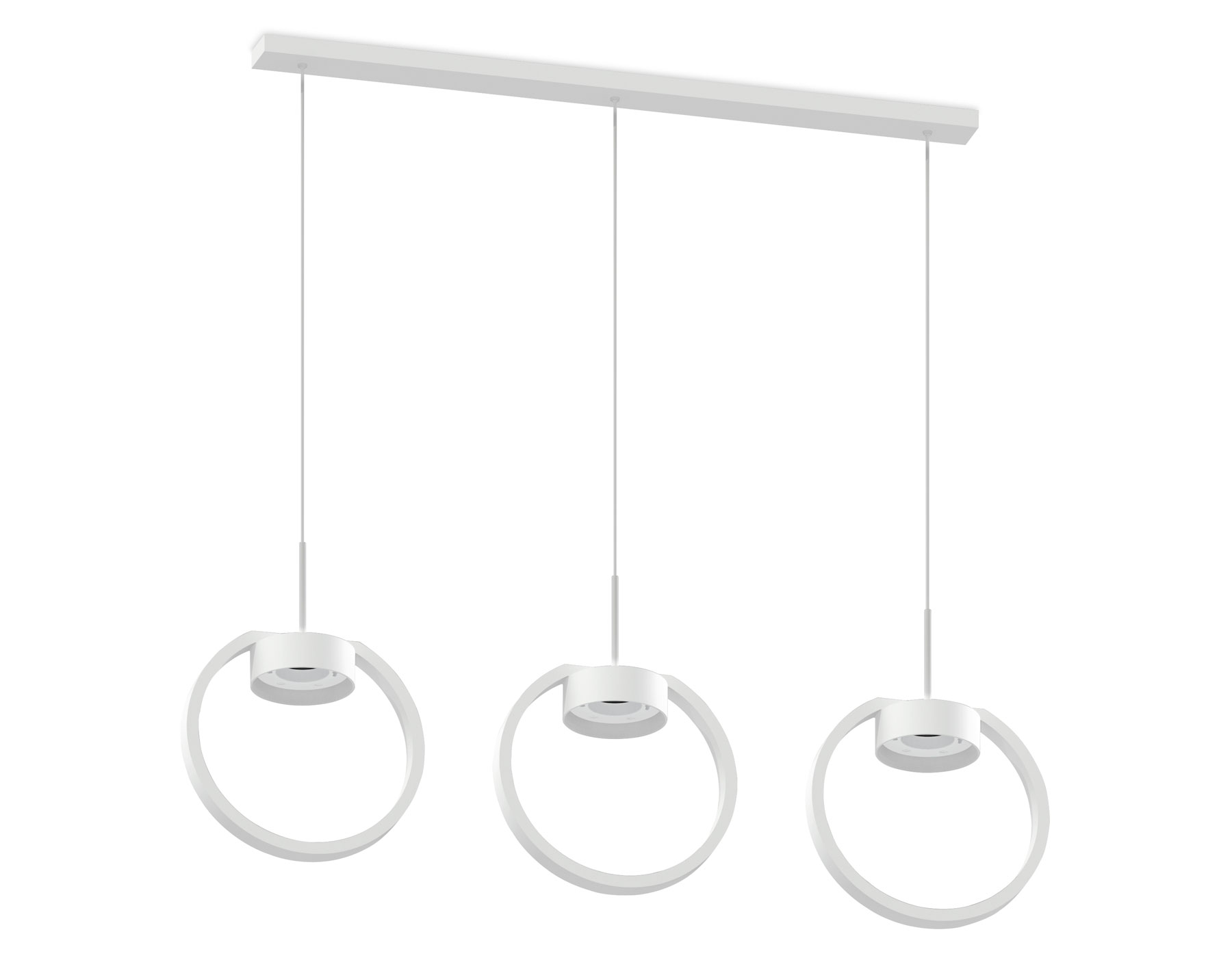 Корпус светильника подвесной для насадок D85 C9106/3 SWH белый песок 700*20*1085mm GX53/3