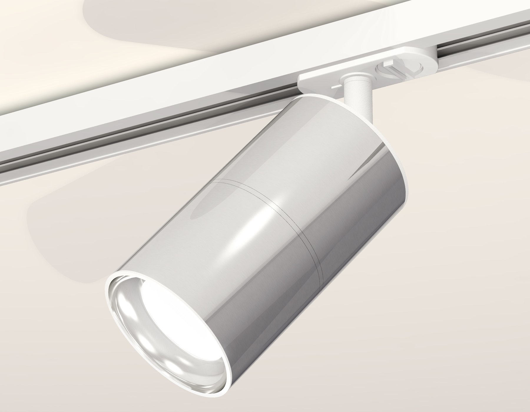 Комплект трекового светильника XT7405001 PSL/SWH серебро полированное/белый песок MR16 GU5.3 (A2536, C7405, A2070, C7405, N7022)