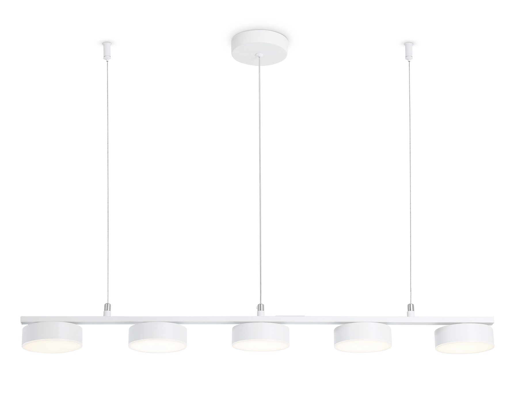 Подвесной светодиодный светильник FL51733/5 WH белый 3000K/4200K/6400K 25W 800*100*1000 (Без ПДУ)