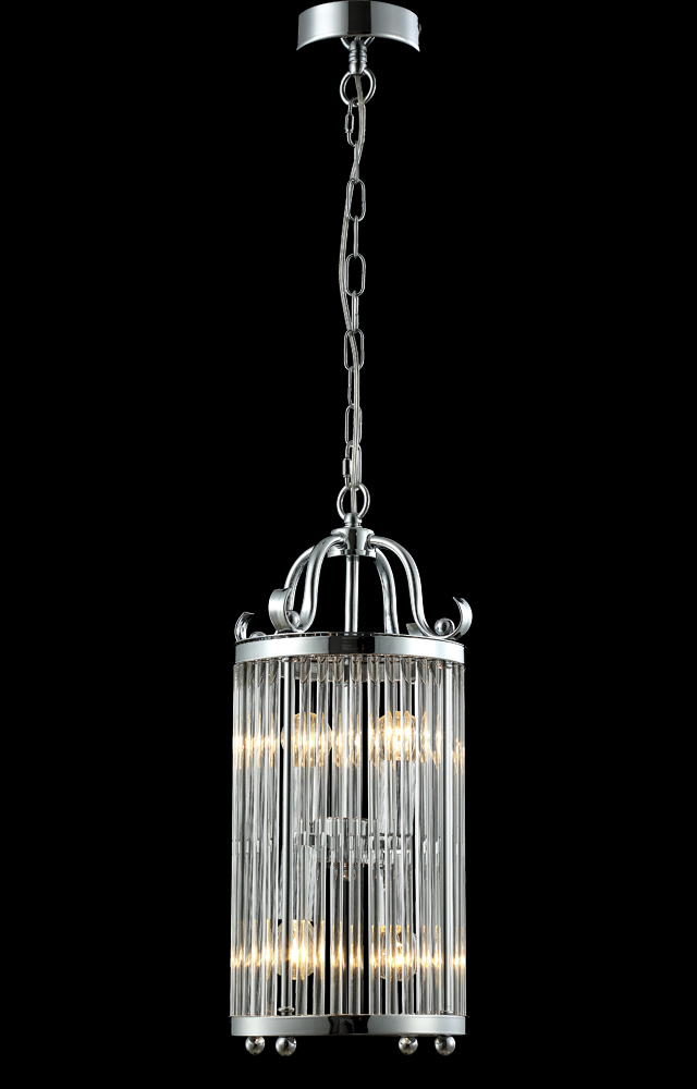 Светильник подвесной Crystal Lux TADEO SP4 D200 CHROME/TRANSPARENTE