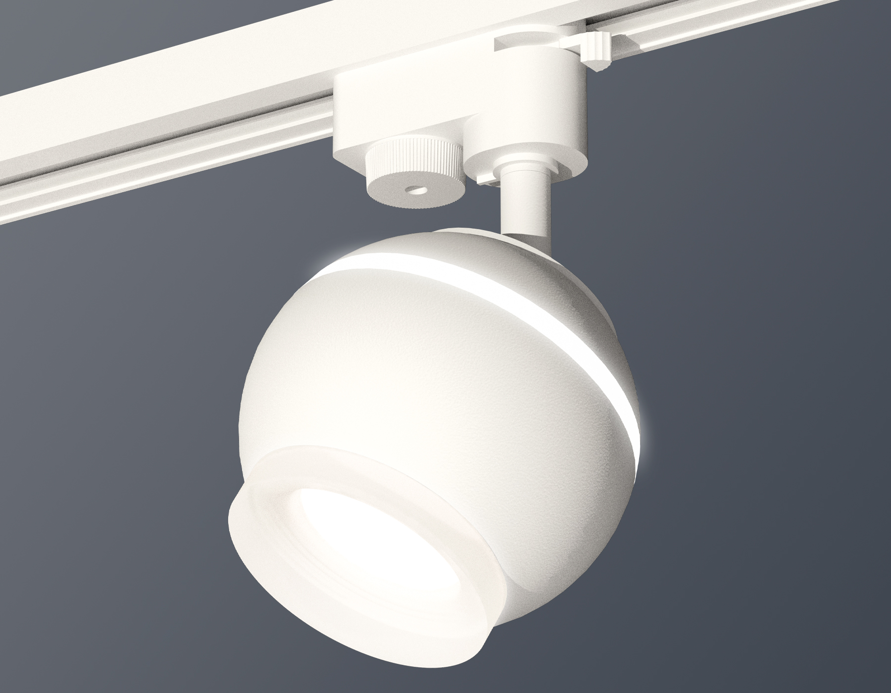 Комплект трекового однофазного светильника с подсветкой XT1101071 SWH/FR белый песок/белый матовый MR16 GU5.3 LED 3W 4200K (A2520, C1101, N7165)