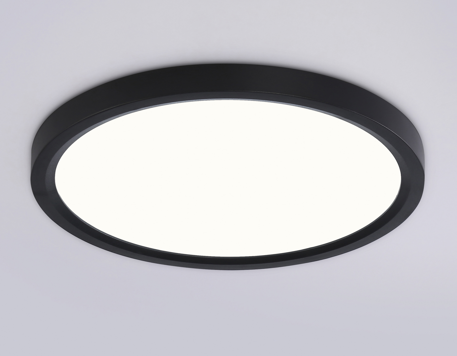 Светильник светодиодный ультратонкий 3000K-6500K с CCT-переключателем FZ1904 BK черный IP54 20W 3000K-6500K CCT-переключатель D300*25 (Без ПДУ)