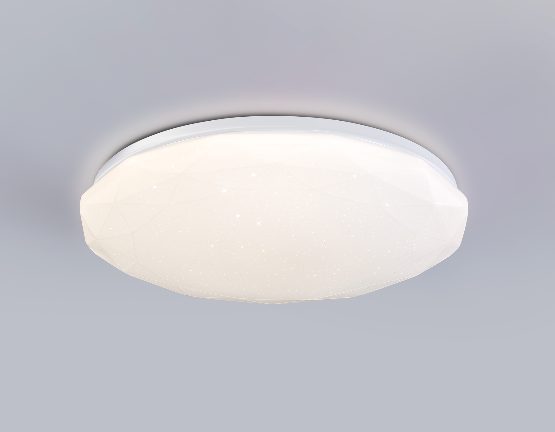 Светодиодный светильник RGB с пультом управления FZ417 WH белый IP20 46W 3000K-6500K+RGB D380*60 (ПДУ ИК)