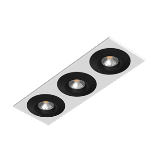 Встраиваемый светильник под сменную лампу Ledron AO1501002 SQ3 White-Black (2381)