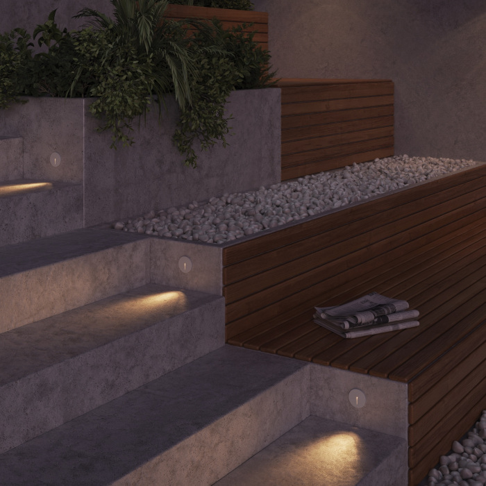 Подсветка ступеней лестницы Lock O014SL-L3W3K (o014sl-l3w3k)