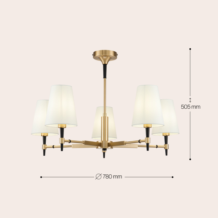 Потолочная люстра Zaragoza H001CL-05BS (h001cl-05bs)