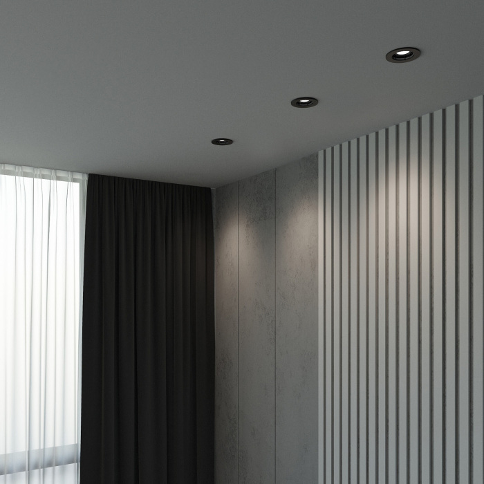 Встраиваемый светильник Elektrostandard Asimo 2500901 GU10 чрный (electrostandart_a064265)