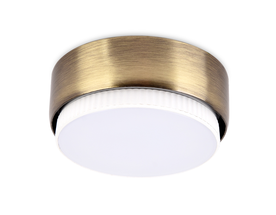 Накладной точечный светильник GX53 G102 SB бронза GX53 D82*25