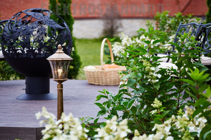 Наземный фонарь уличный черное золото арт GLXT-1450F Elektrostandard Virgo GLXT-1450F (electrostandart_a031929)