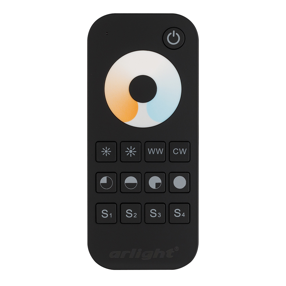 Пульт SMART-R34-MIX Black (1 зона, 2.4G) (Arlight, IP20 Пластик, 5 лет) 025032