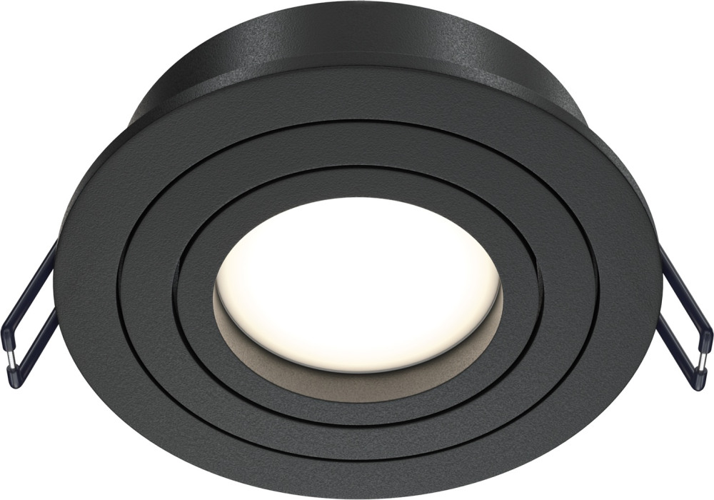 Встраиваемый светильник Atom GU10 1x50Вт Maytoni Technical DL023-2-01B (dl023-2-01b)