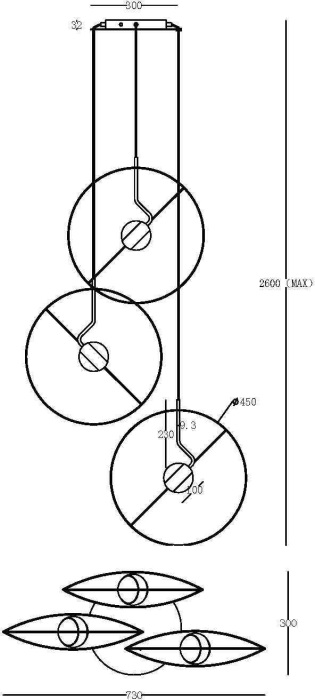 Подвесной светильник Reflex MOD154PL-L6W3K1 (mod154pl-l6w3k1)