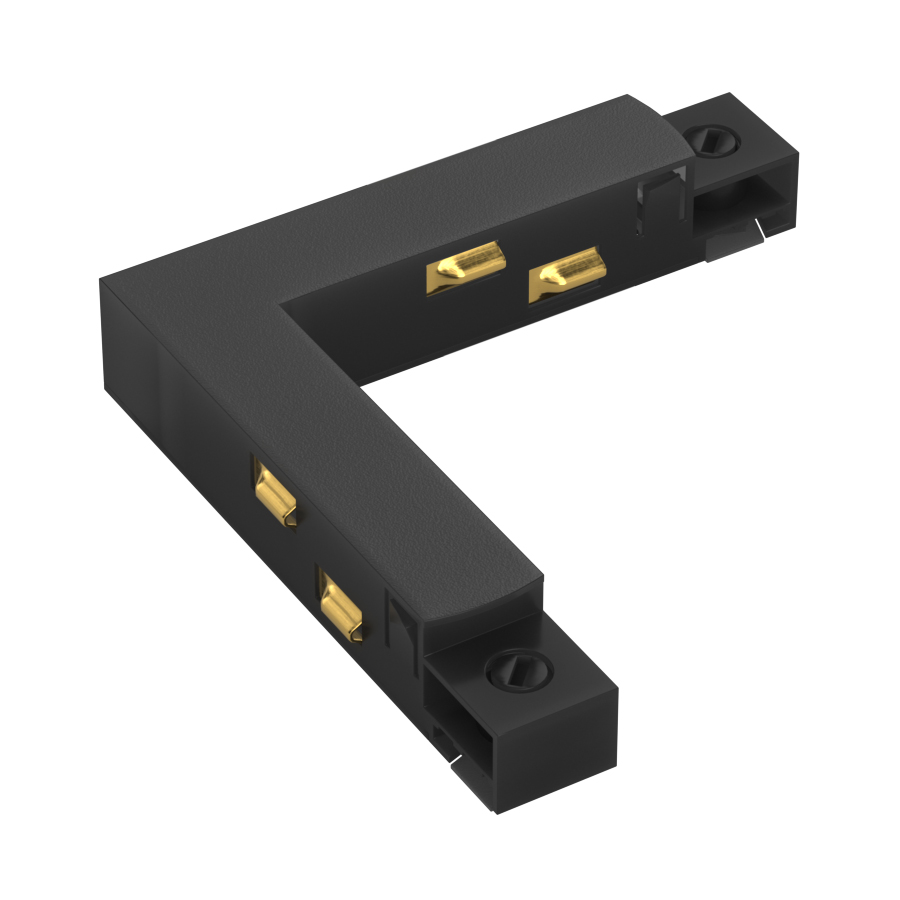Коннектор угловой жесткий TSM-L Black для горизонтального соединения магнитной системы (4976)