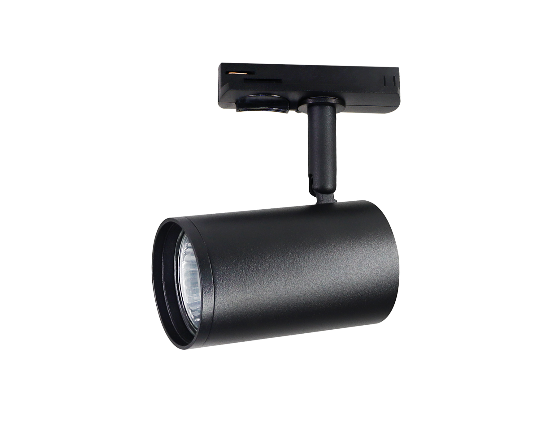 Трековый однофазный светильник со сменной лампой GL5129 BK черный GU10 max 12W