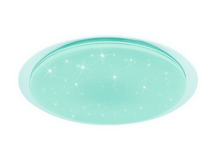 Светодиодный светильник c подсветкой RGB FF470 WH белый 60W D450*70 (ПДУ ИК)