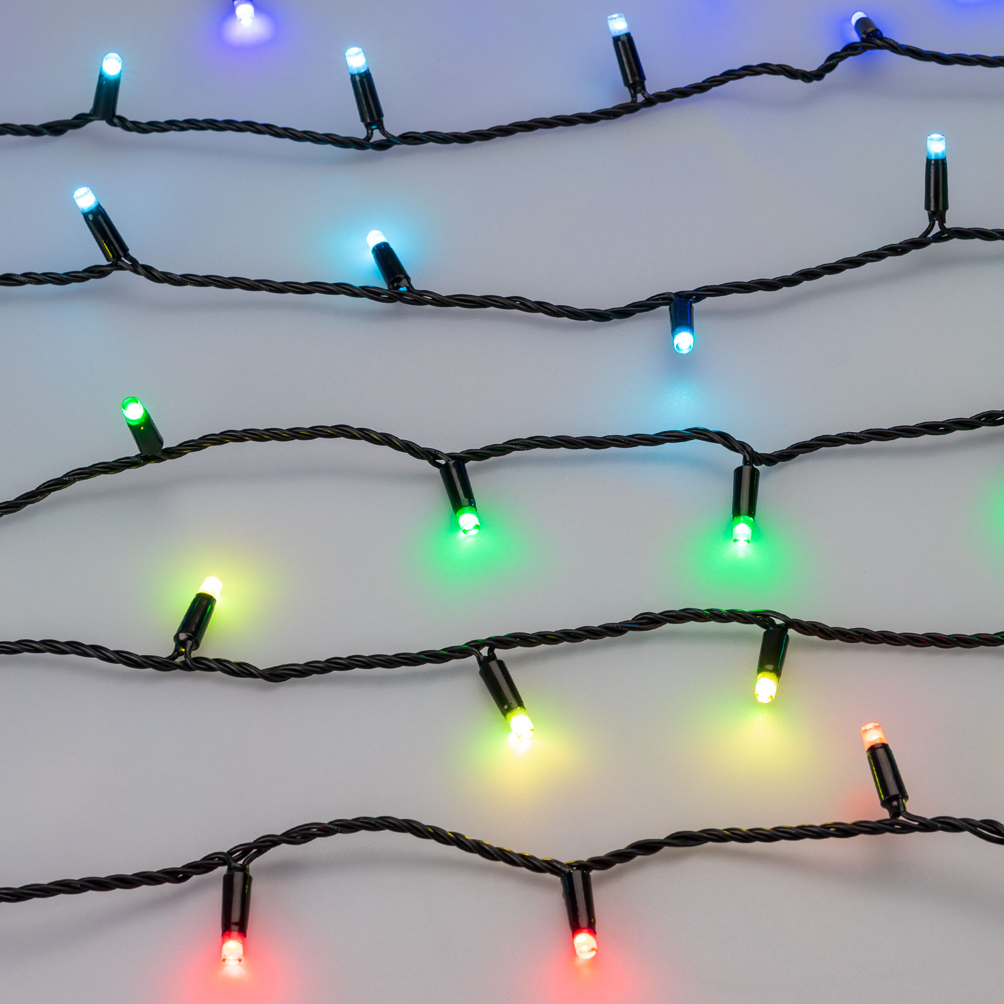 Светодиодная гирлянда ARD-STRING-CLASSIC-10000-BLACK-100LED-LIVE RGB-DMX (24V, 10W) (Ardecoled, IP65) 031742