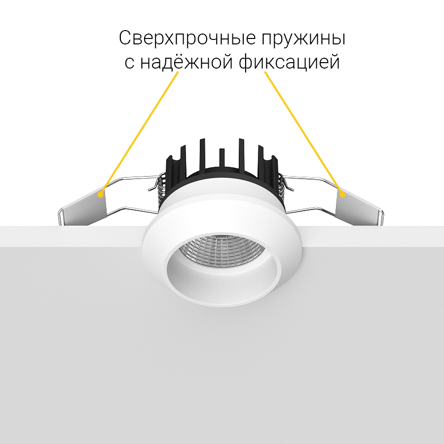 Встраиваемый светодиодный светильник Ledron GIZA MINI White (2083)