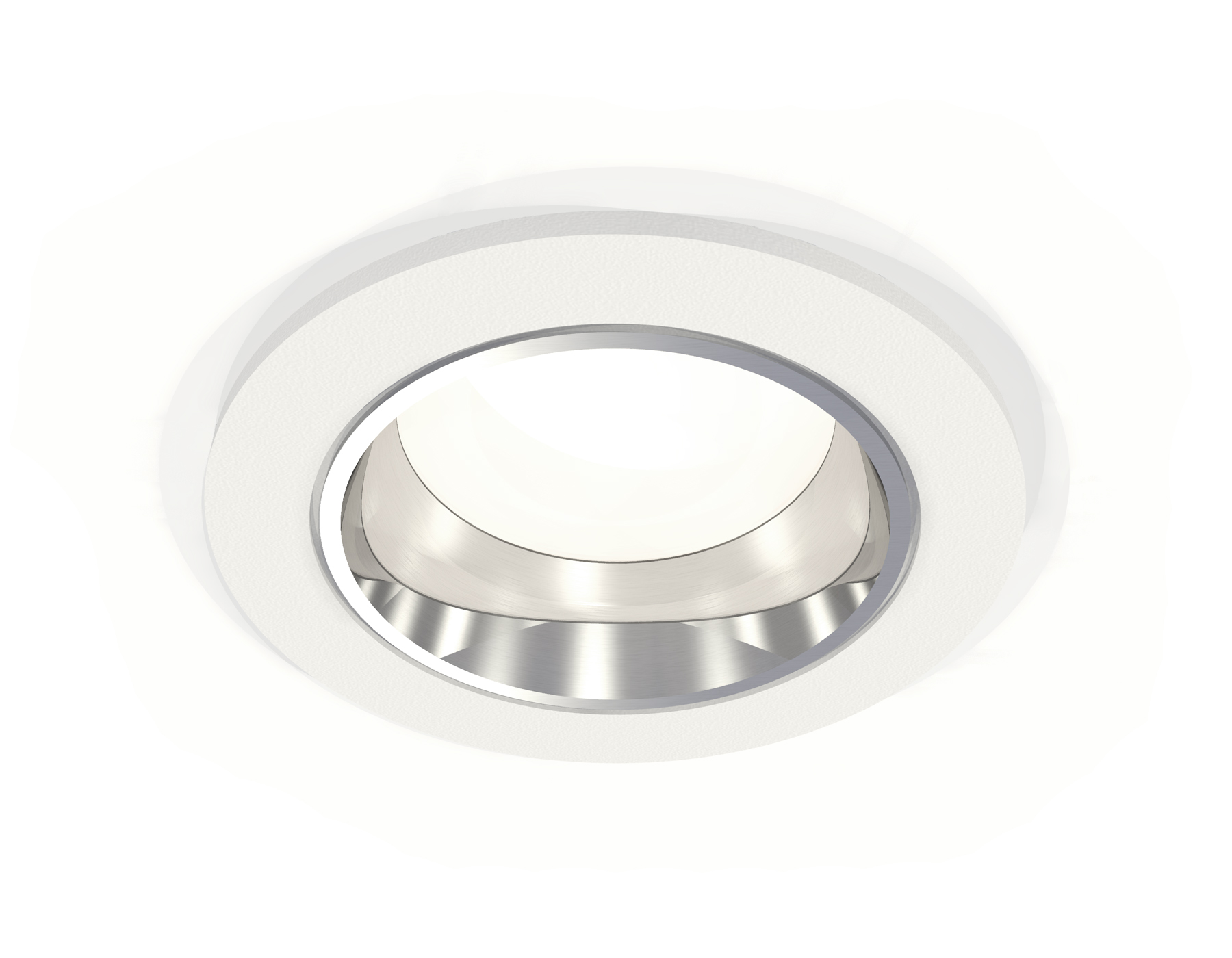 Комплект встраиваемого светильника XC6512003 SWH/PSL белый песок/серебро полированное MR16 GU5.3 (C6512, N6112)