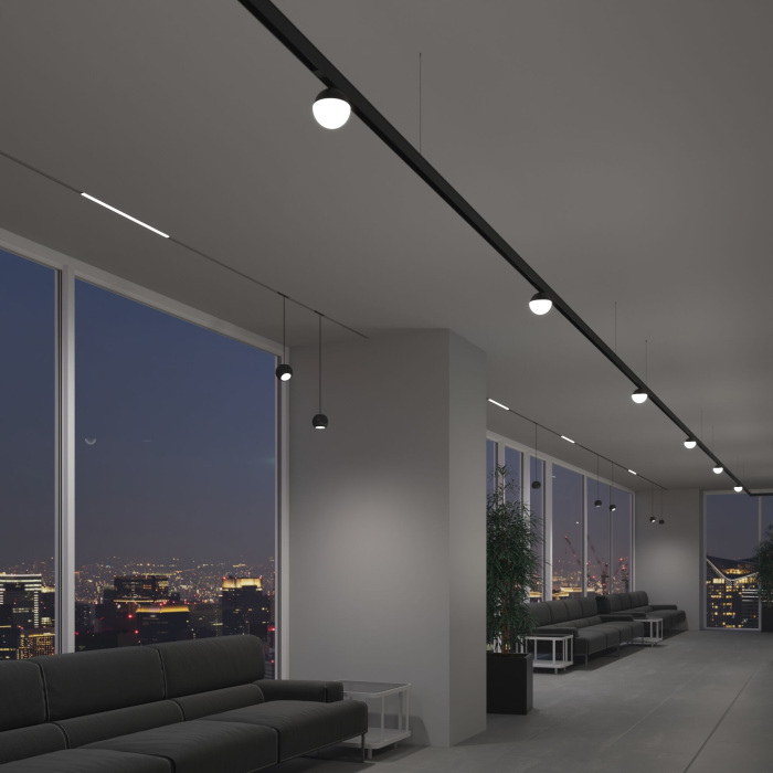 Трековый светильник 12W 4200K Lars черный Elektrostandard Slim Magnetic 8503301