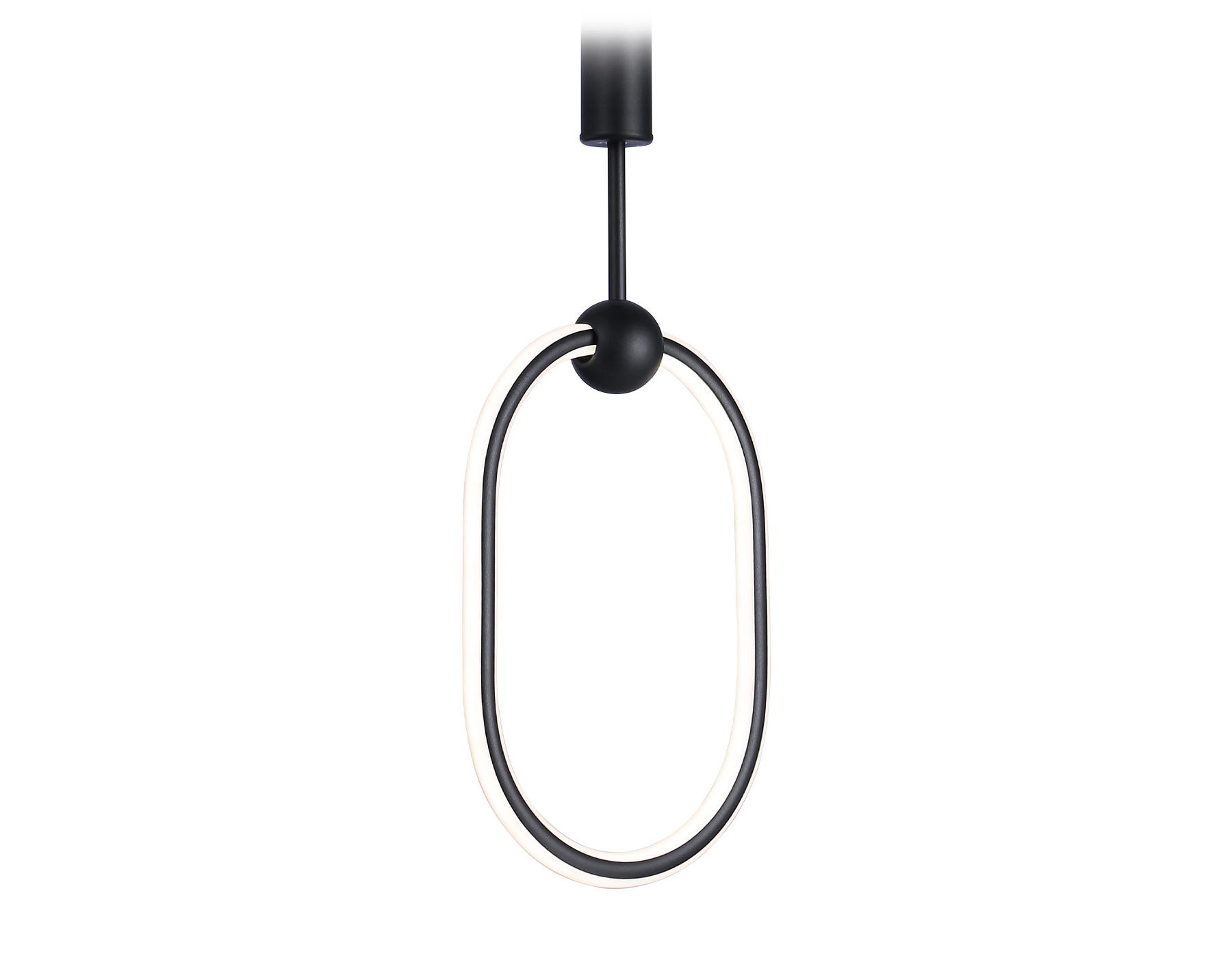 Подвесной светодиодный светильник с пультом FL10577 BK черный 3000K/4200K/6400K 56W 230*16*1000 (ПДУ ИК)