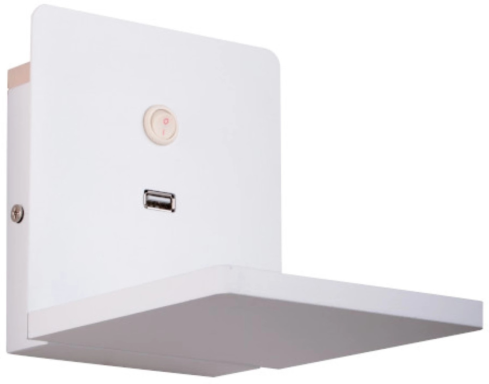 Настенный светильник светодиодный с беспроводной зарядкой и USB-портом Lightstar Muro 808516 (808516)