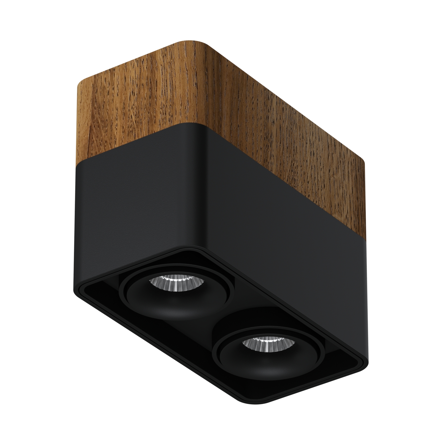 Накладной светодиодный светильник Ledron TUBING 2 Wooden 60 Black (4471)