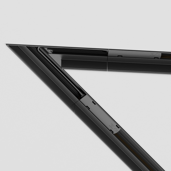 Угол-соединитель 45 Gravity встраиваемый черный магнитный Maytoni Technical TRA010CLS-42B