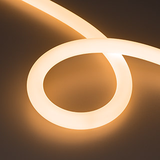 Лента герметичная MOONLIGHT-SIDE-FP-X1088-D25mm 24V Warm2300 (20 W/m, IP65, 5m, wire x1) (Arlight, Вывод боковой, 3 года) 038870