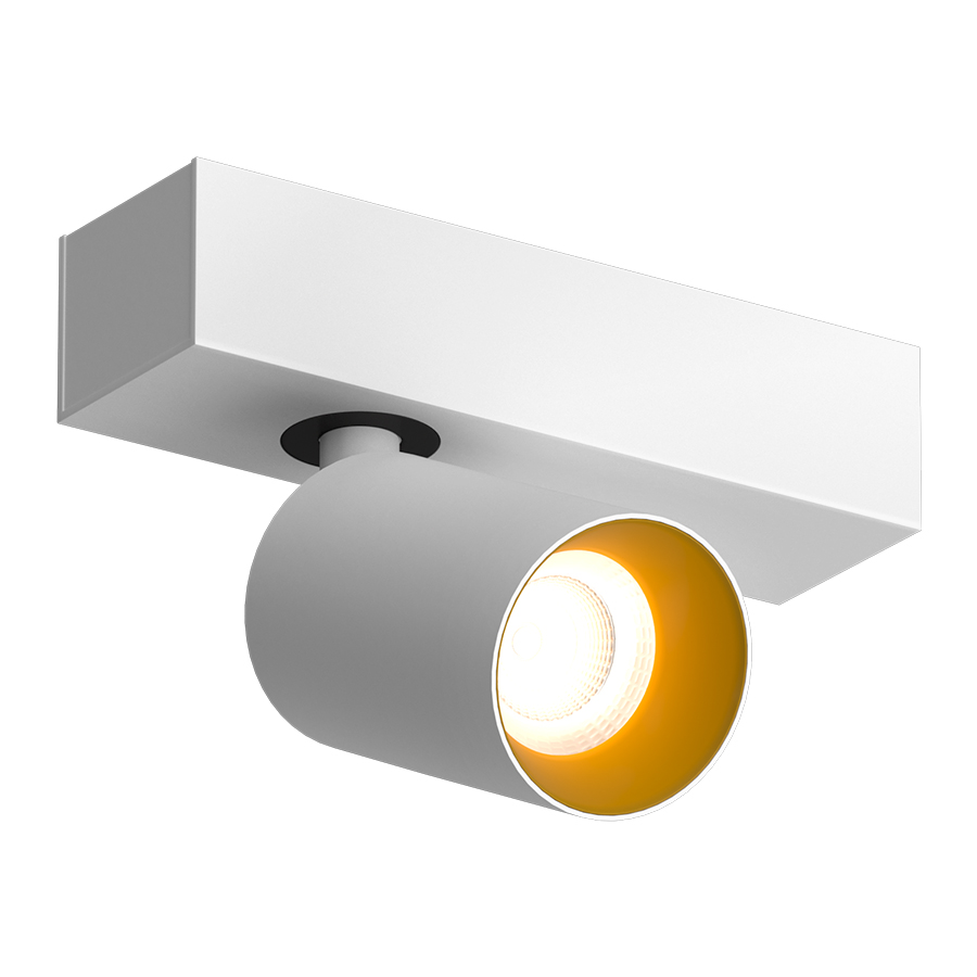Накладной поворотный светодиодный светильник Ledron SAGITONY E S60 White-Gold (2560)