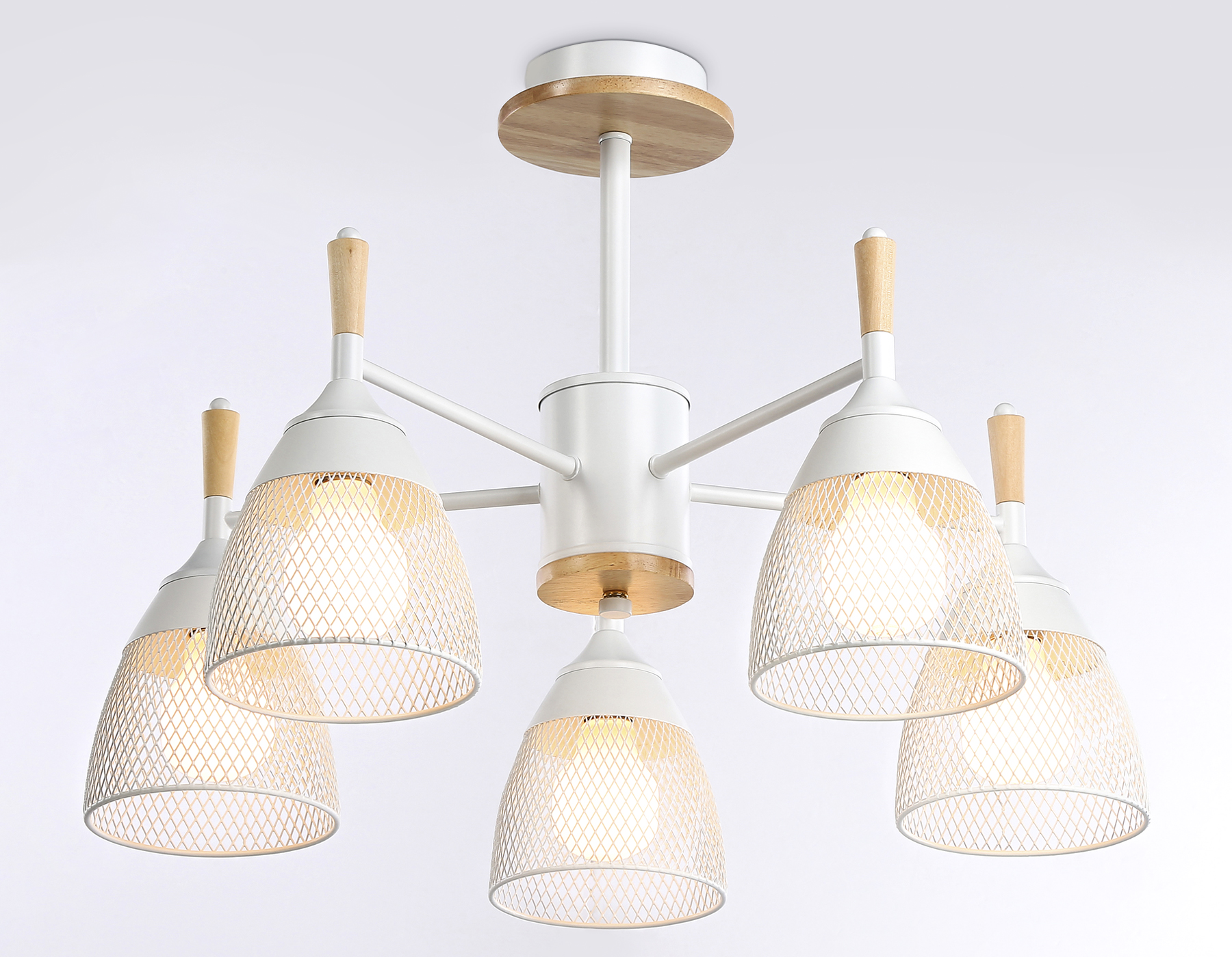 Подвесная люстра TR8012/5 WH белый E27*5 max 40W D600*385