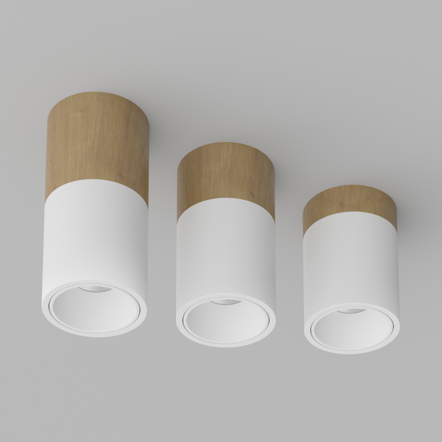 Накладной светодиодный светильник Ledron RINBOK 160 Wooden White (4417)
