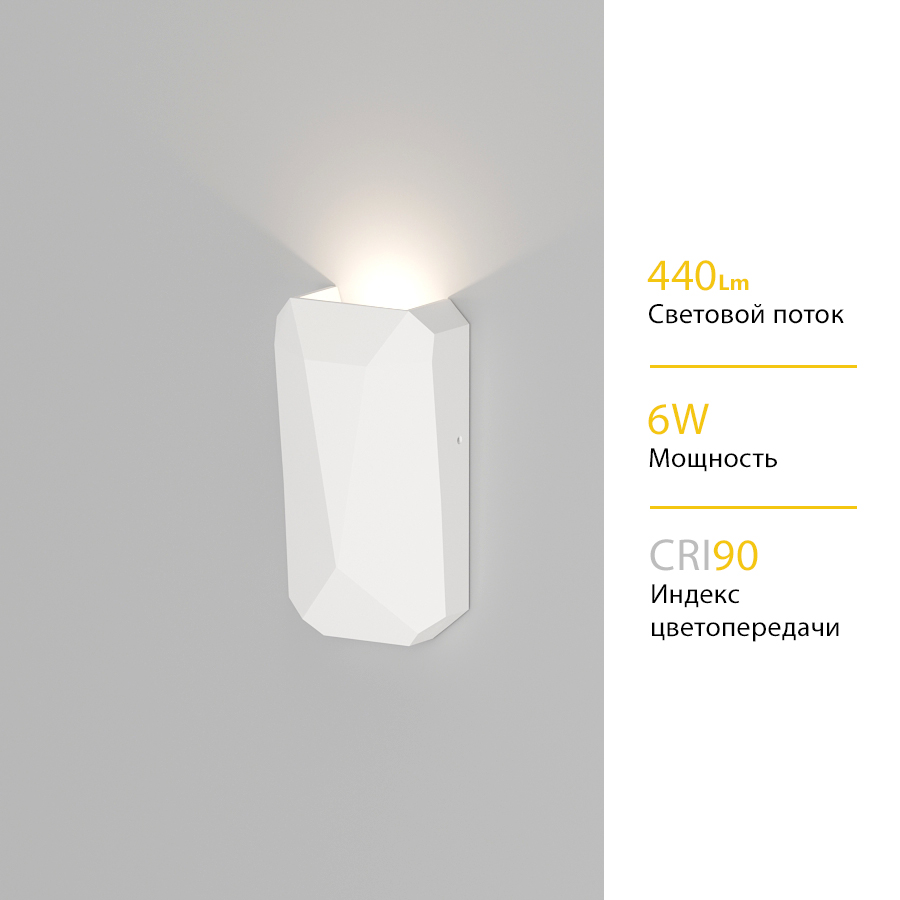 Настенный светодиодный светильник Ledron WWF1206 White (2978)