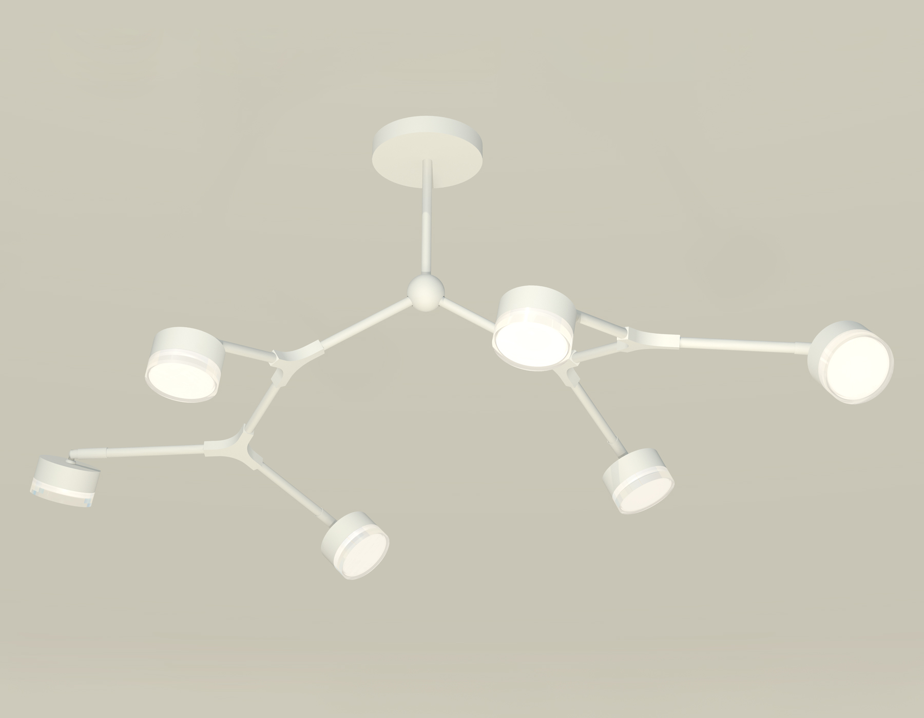 Комплект подвесного поворотного светильника с акрилом XB9055204/6 SWH/FR/CL белый песок/белый матовый/прозрачный GX53 (C9055, N8399)
