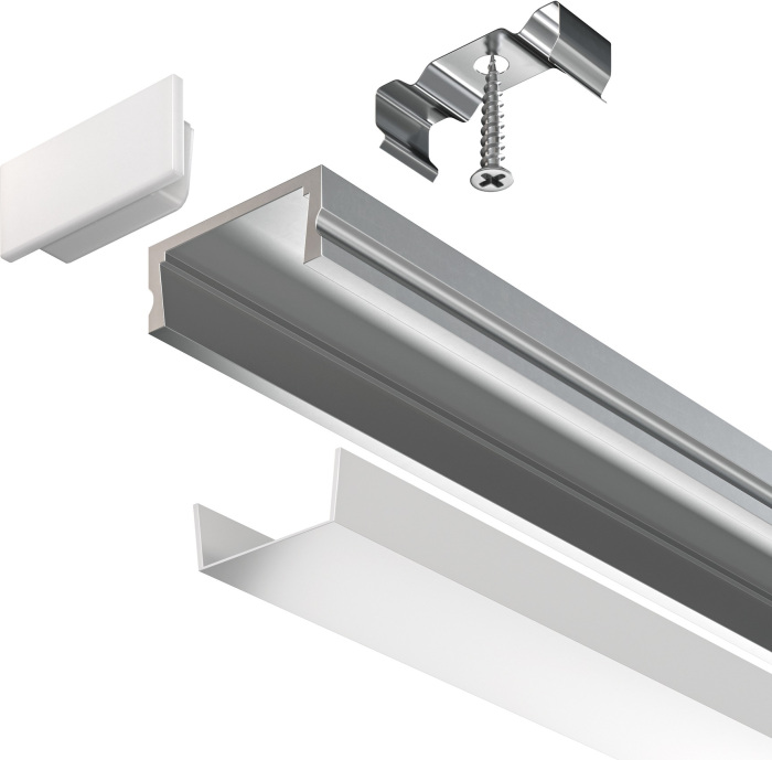 Алюминиевый профиль накладной 15x6 Maytoni Led Strip ALM001S-2M (alm001s-2m)