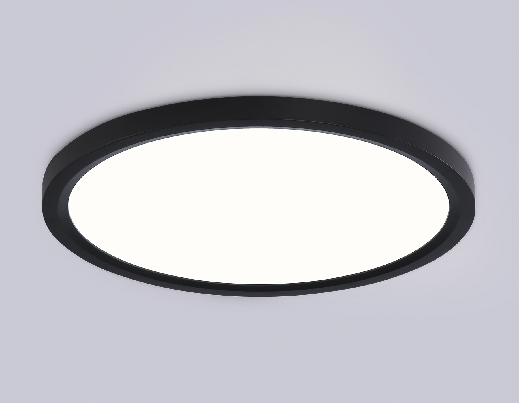 Светильник светодиодный ультратонкий 3000K-6500K с CCT-переключателем FZ1906 BK черный IP54 26W 3000K-6500K CCT-переключатель D370*25 (Без ПДУ)