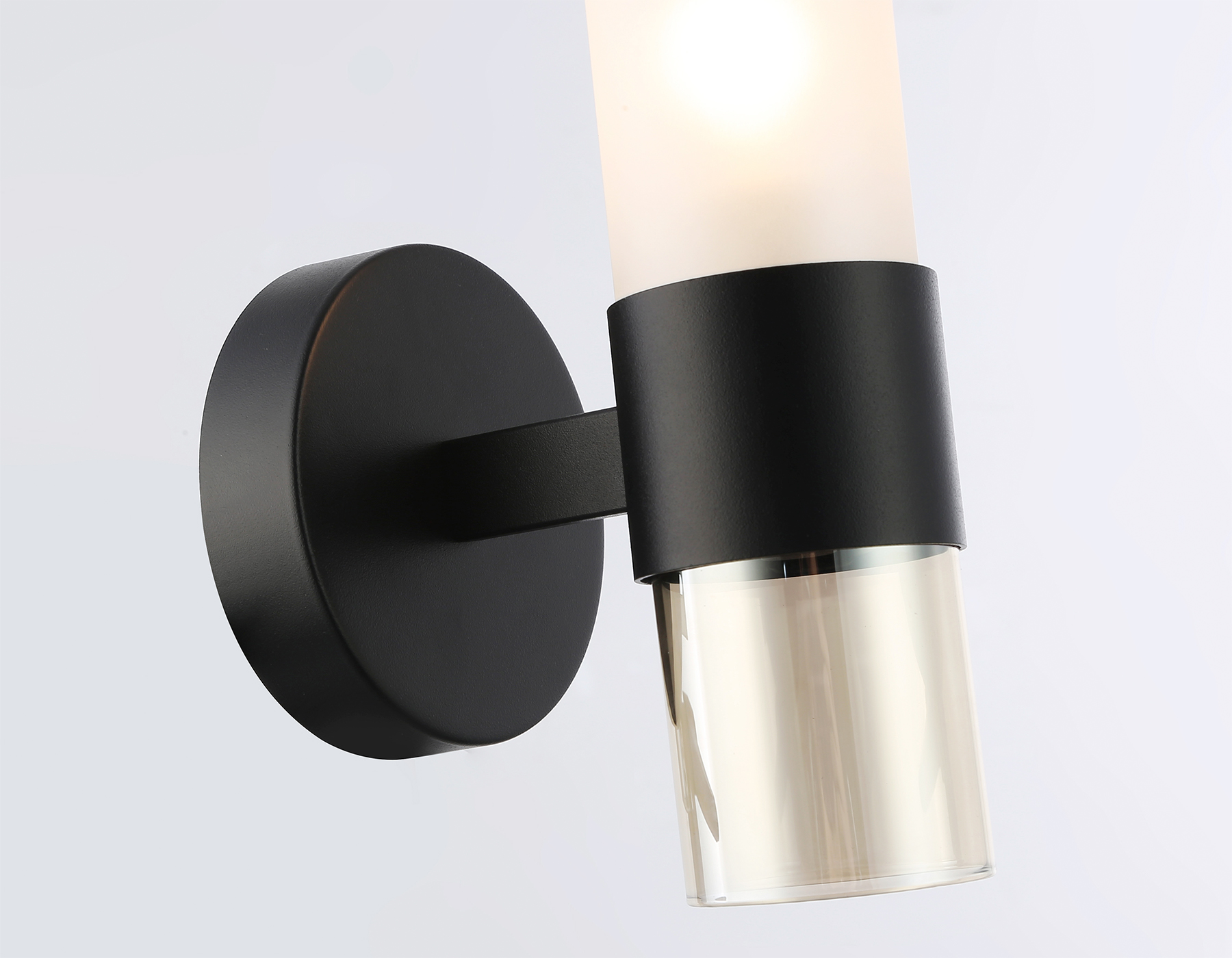 Настенный светильник LH55106 BK/FR/TI черный/белый матовый/янтарь E14 max 40W 130*100*225