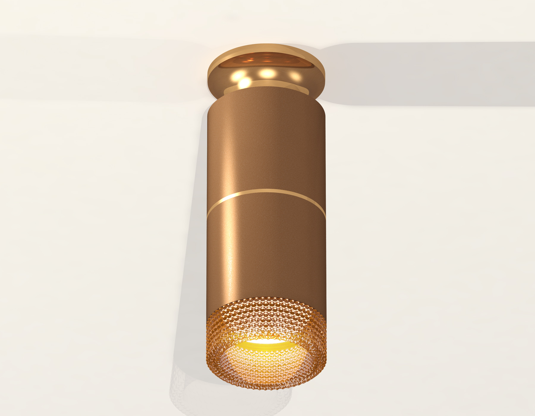 Комплект накладного светильника с композитным хрусталем XS6304191 SCF/PYG/CF кофе песок/золото желтое полированное/кофе MR16 GU5.3