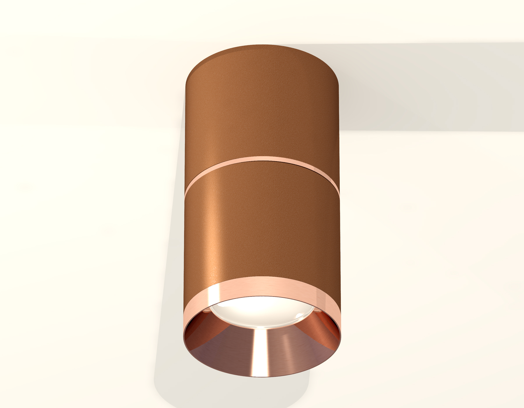 Комплект накладного светильника XS7404081 SCF/PPG кофе песок/золото розовое полированное MR16 GU5.3 (C7404, A2073, C7404, N7035)