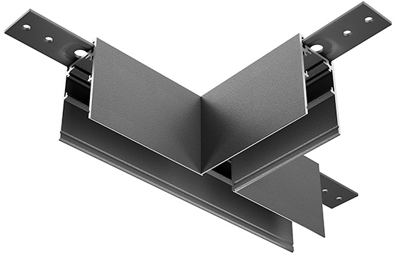 Коннектор Т-образный Exility накладной черный магнитный Maytoni Technical TRA034CT-41B