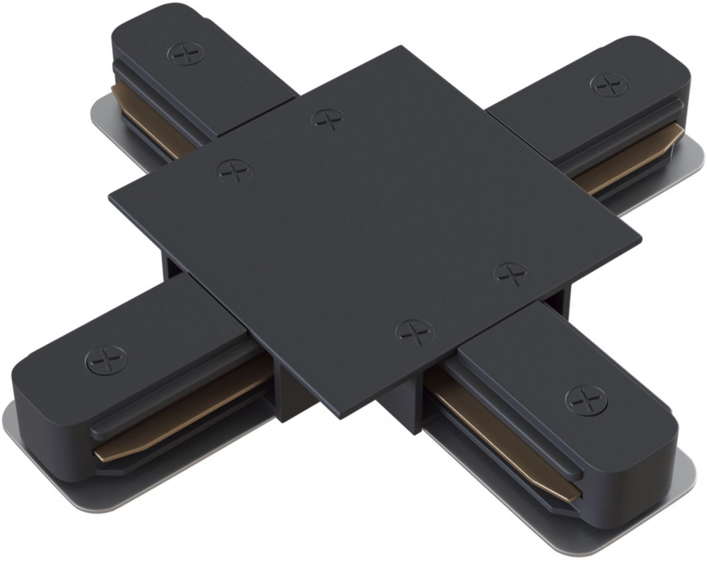 Коннектор Х-образный Unity встраиваемый черный однофазный Maytoni Technical TRA002CX-11B