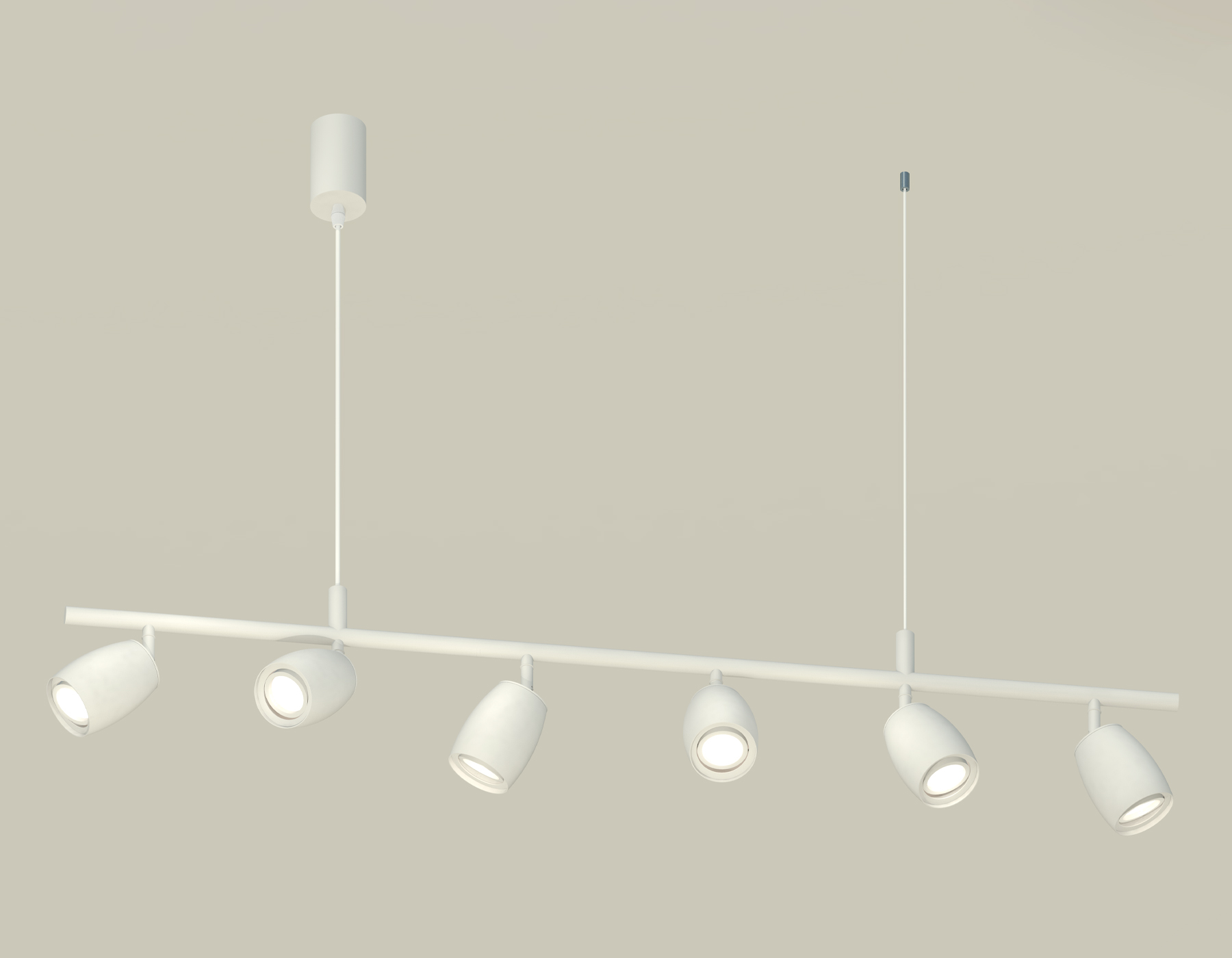 Комплект подвесного поворотного светильника XB9005530/6 SWH белый песок MR16 GU5.3 (С9005, С1122, N7001)