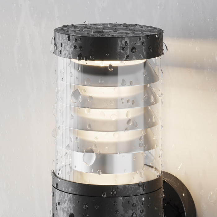 Настенный уличный светильник Maytoni Spir O439WL-L12GF3K (o439wl-l12gf3k)