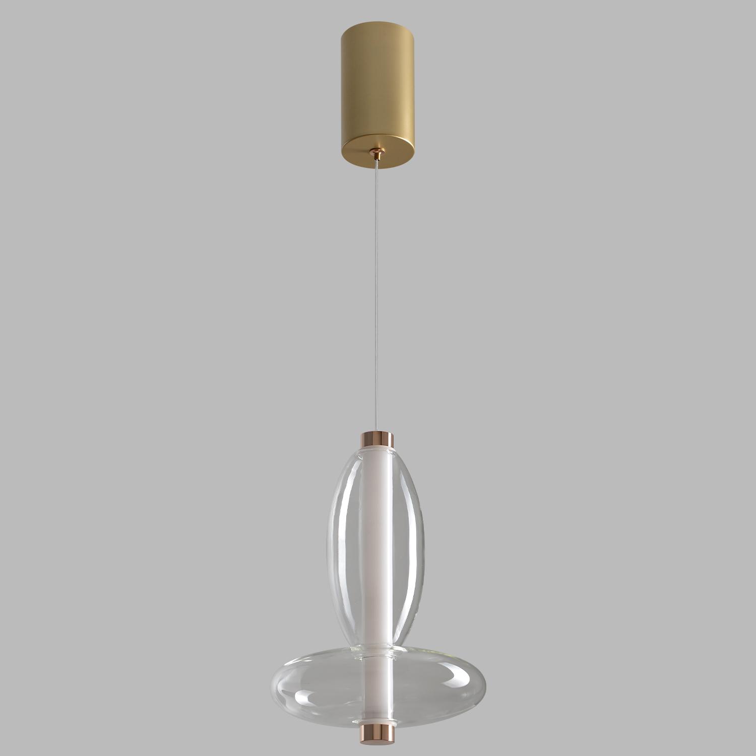 Светильник подвесной Crystal Lux QUASAR SP7W LED TRANSPARENT