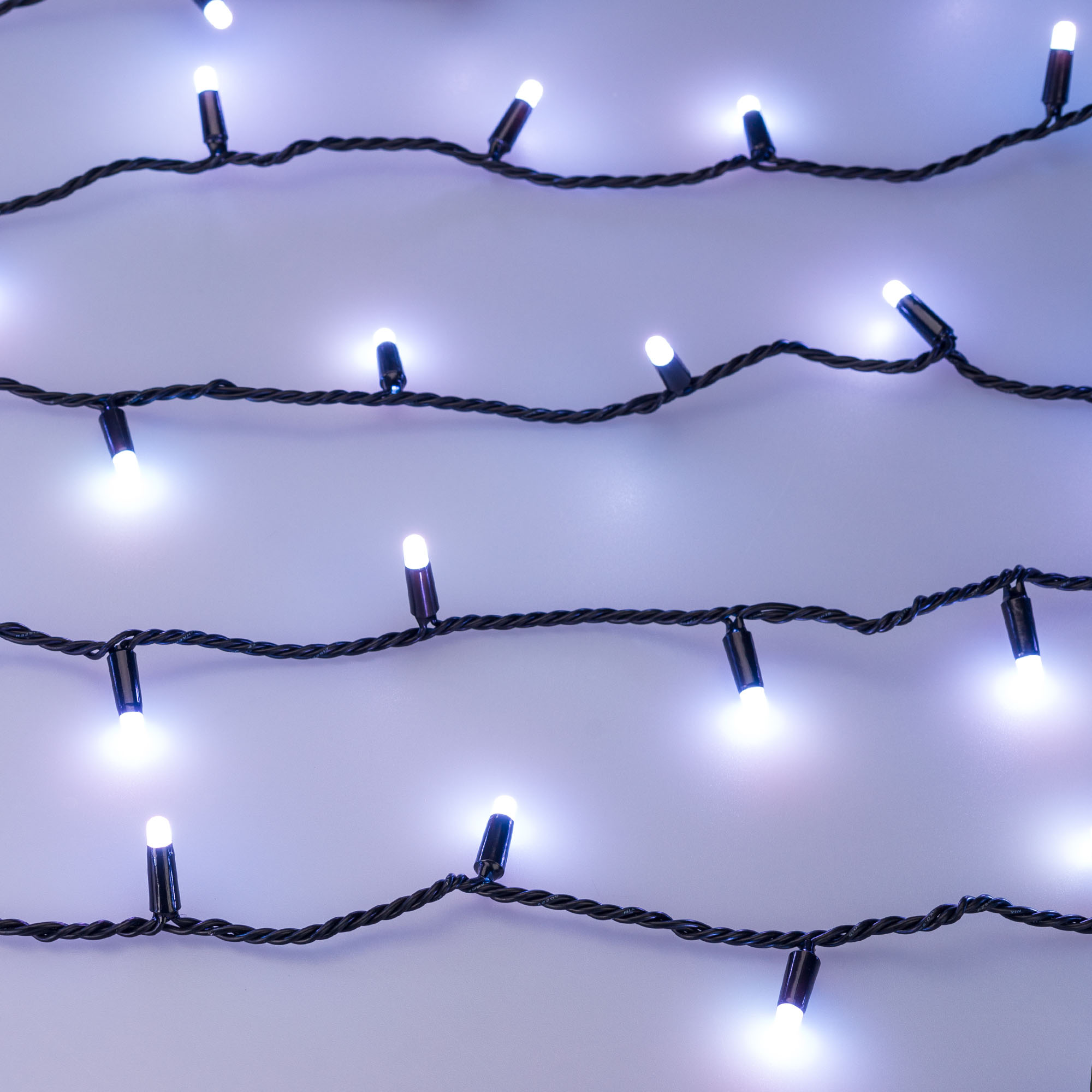 Светодиодная гирлянда ARD-STRING-CLASSIC-10000-BLACK-100LED-MILK-LIVE RGB-DMX (24V, 10W) (Ardecoled, IP65) 031746