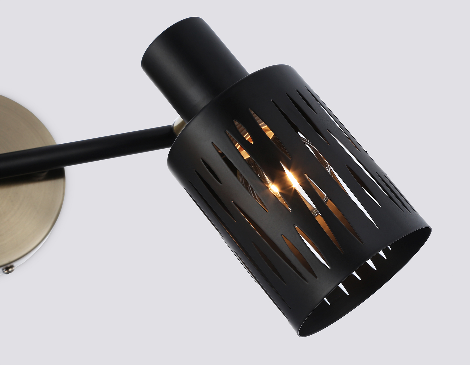 Настенно-потолочный спот в стиле лофт TR8668/2 BK/SB чёрный/бронза E14/2 max 60W 360*100*190