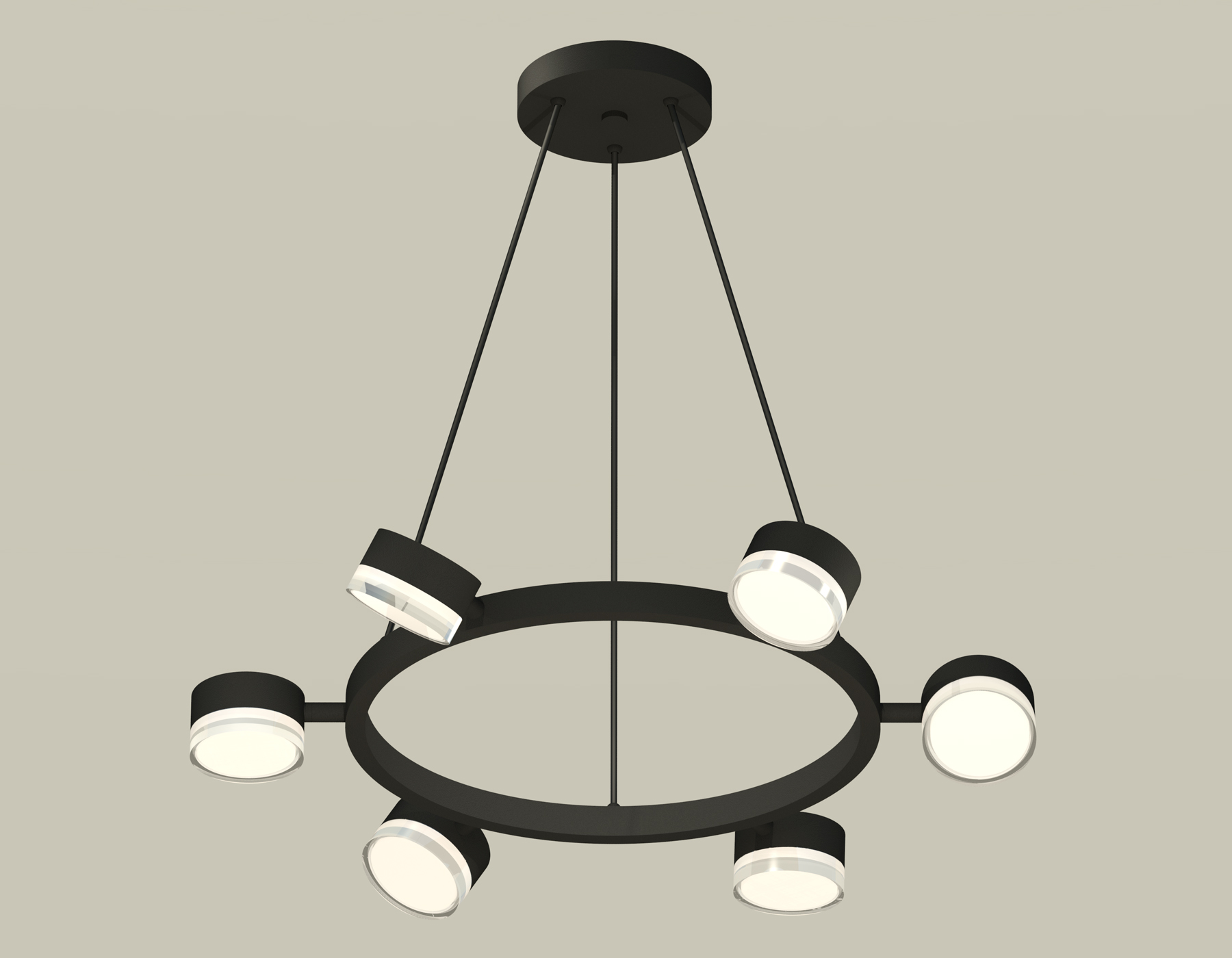 Комплект подвесного поворотного светильника с акрилом XB9193203/6 SBK/FR/CL черный песок/белый матовый/прозрачный GX53 (C9193, N8399)